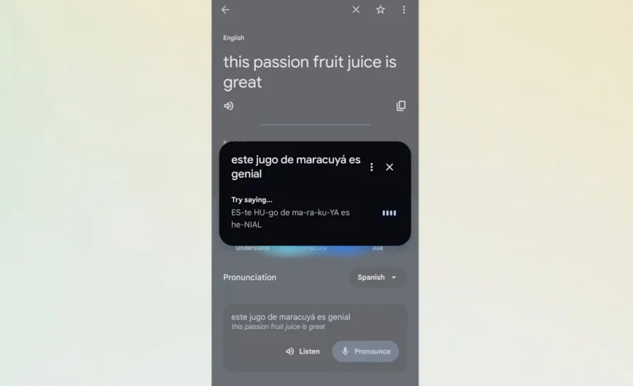 Google Translate Pronunciation Practice AI Launched